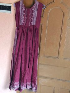 Elegant Maroon Maxi Dress