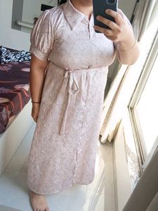 Floral Maxi Shirt Dress fresh piece