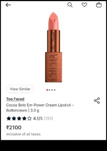 Charlotte Tilbury+Too Faced Lipstick