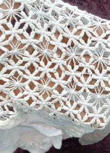 White Crochet Back Top