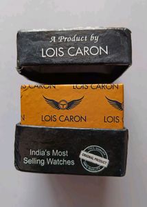 Lois Caron Black Analog Watch