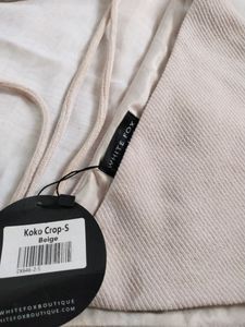 White Fox Koko Backless crop top