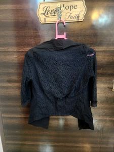 Black Net Fancy Blazer