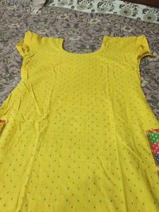Polka Dots Yellow Kurta🫶💛Buy It Now