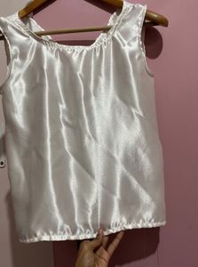 Cowl neck satin office wear top