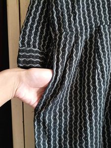 Striped Maxi Dress Pure Khadi fabric