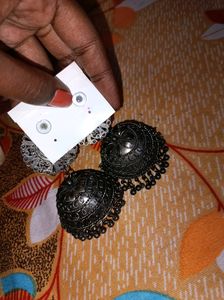 Black Metal Jhumka
