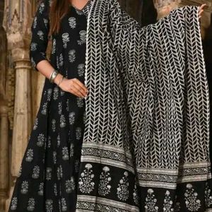 Block Print Kurta Set