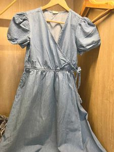 Vero Moda Denim Wrap Dress