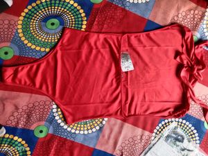 Chic Red Halter Neck Top