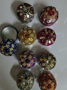 Aluminium Fancy Sindoor Box 9 Pcs