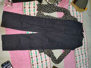 polka dot winter imported shrug and pants set
