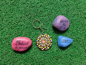Handmade Painted Keychain