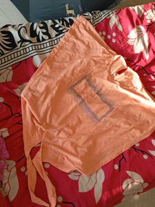 Peach Embellished Top