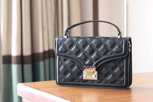 Quilted Black Top Handle Bag