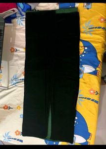 Dark Green Velvet Saree With Padded Blouse