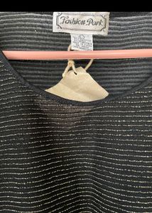 Bodycon Shimmering Gold Top