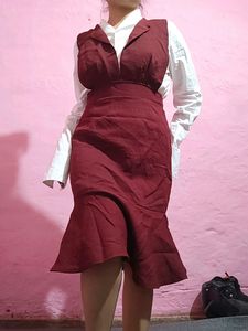Maroon Dress