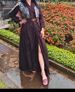 Beautiful Maxi Trench Coat Dress