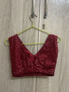 Maroon Sequined Mermaid skirt and top