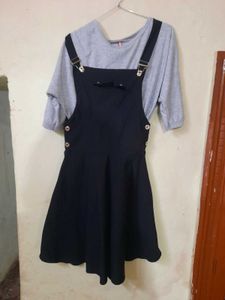 Cute Dark Blue Jumper Dress