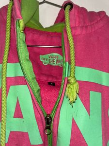 Pink Vans Zip Hoodie (Size S)