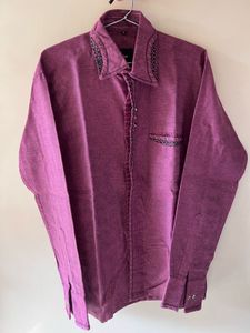 Maroon Patterned kurta