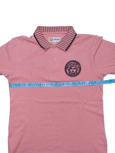 Versace Pink Medusa Polo Shirt