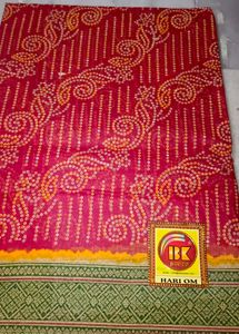 Red Printed Saree