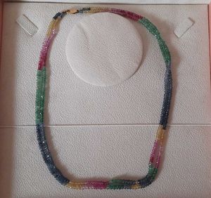 Precious Gemstone Necklace in 14KT Puregold clasp