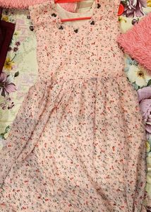 Pink floral Dress