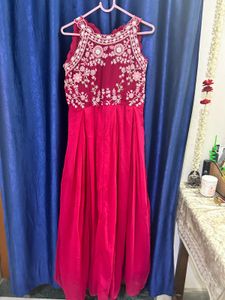 Pink Embroidered Gown