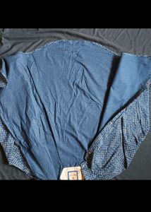 Patterned Blue Shirt
