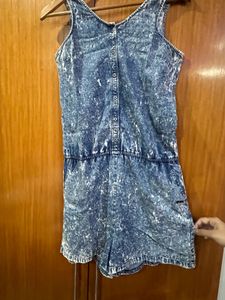 Denim Romper