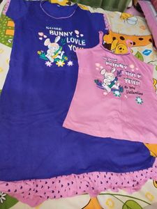 Matching Bunny  Night Suit Set