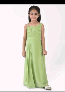 Green Girls' Maxi Dress