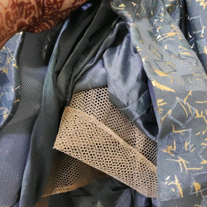 grey party wear gown