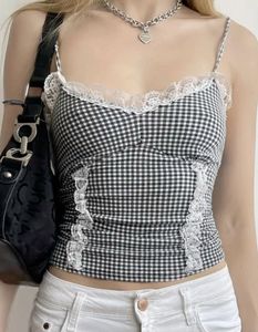 Gingham Tie-Strap Cami Top🌸