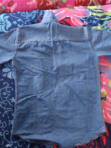 A Full Sleeve Denim Shirt