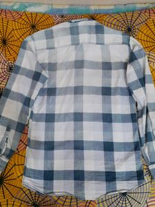 Checked Men Blue Shirts