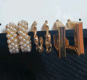 Earring Set - Gold Tone, Unique Designs