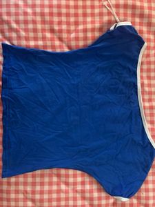 Blue One-Shoulder Top