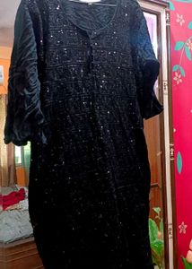 Sequins Black Kurti🖤