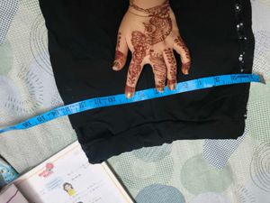 Black Flare Pant for 4-6 year girl with sequence