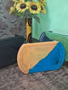 Decorative Painted Stands (Set of 3)