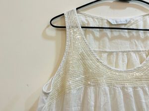 White Sequence Top
