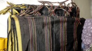 ❣️ Mustard And Brown Dupatta Set