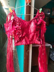 Red Sequin Formal Engagement Gown