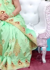 Wedding Wear Saare With Stiching Blouse