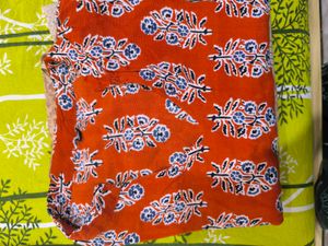 Printed Orange short kurti